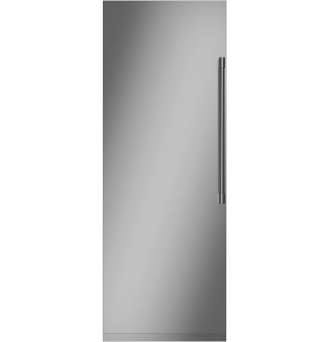 Stainless steel Monogram 30" Smart Freezer