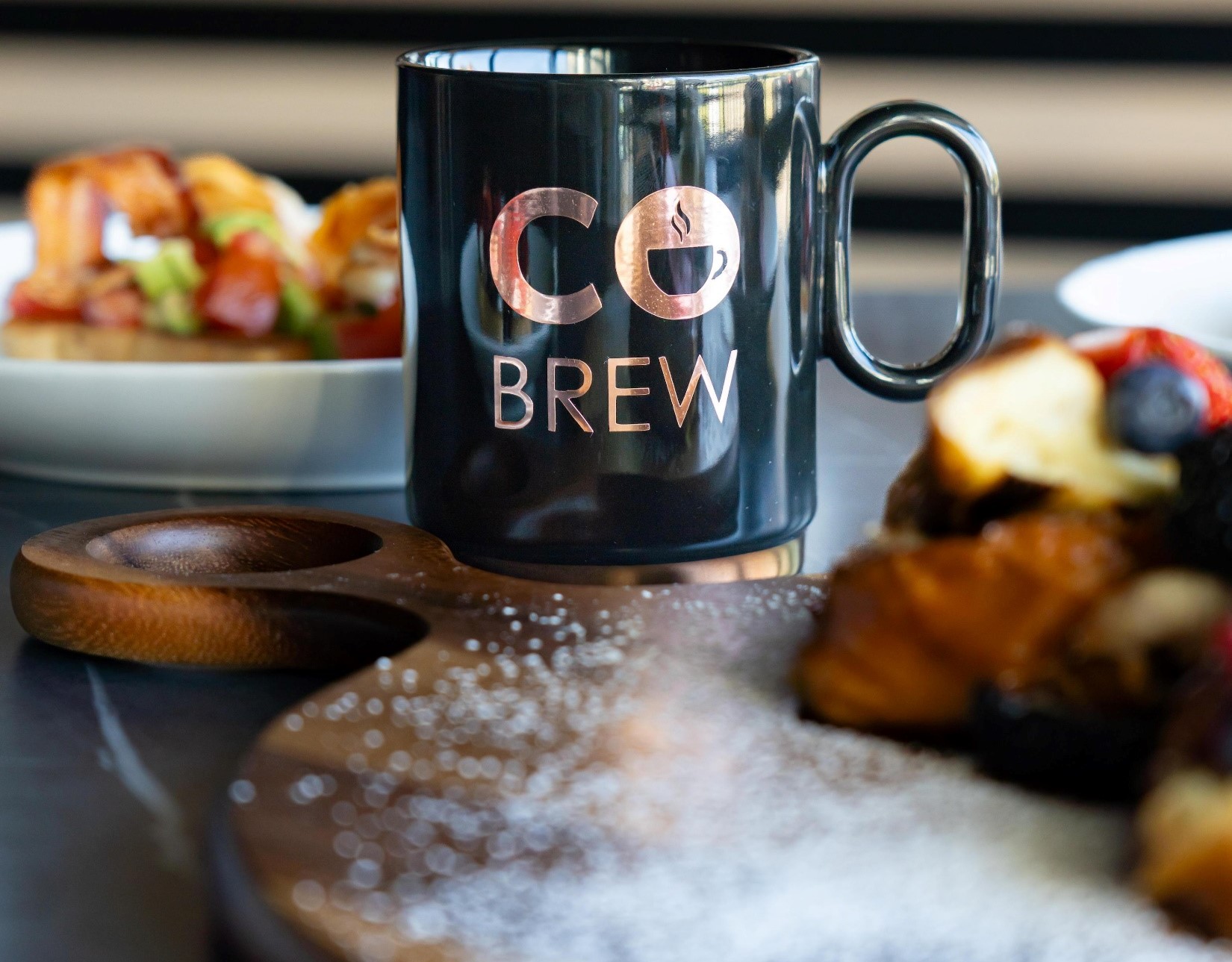 CoBrew Mug with Food